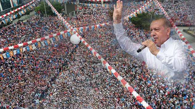 Samsun'da Erdoğan'ın mitingine rekor katılım