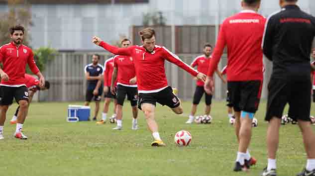 Samsunspor şut çalıştı…