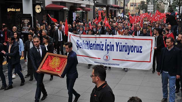 OMÜ'den 18 Mart'ta Şehitlerimiz için Büyük Yürüyüş