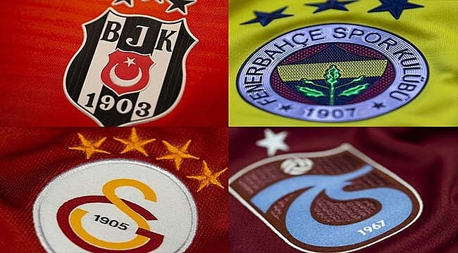 Gelirlerin % 87'si Galatasaray, Fenerbahçe, Beşiktaş ve Trabzonspor'un