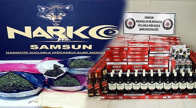 Samsun'da 12Kg Esrar Ele Geçirildi