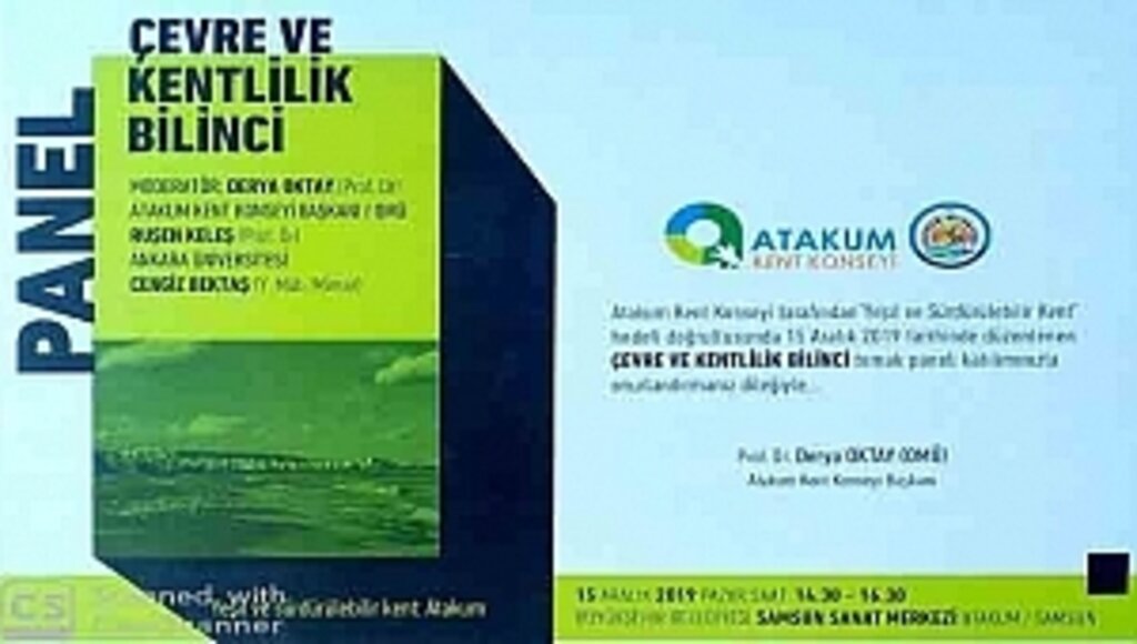 Atakum'da Gündem Çevre Ve Kentlilik Bilinci