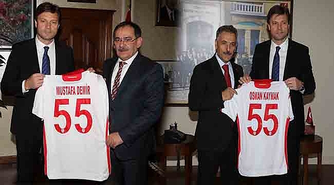 Samsunspor A. Ş.'den Vali Kaymak ve Başkan Demir'e Ziyaret