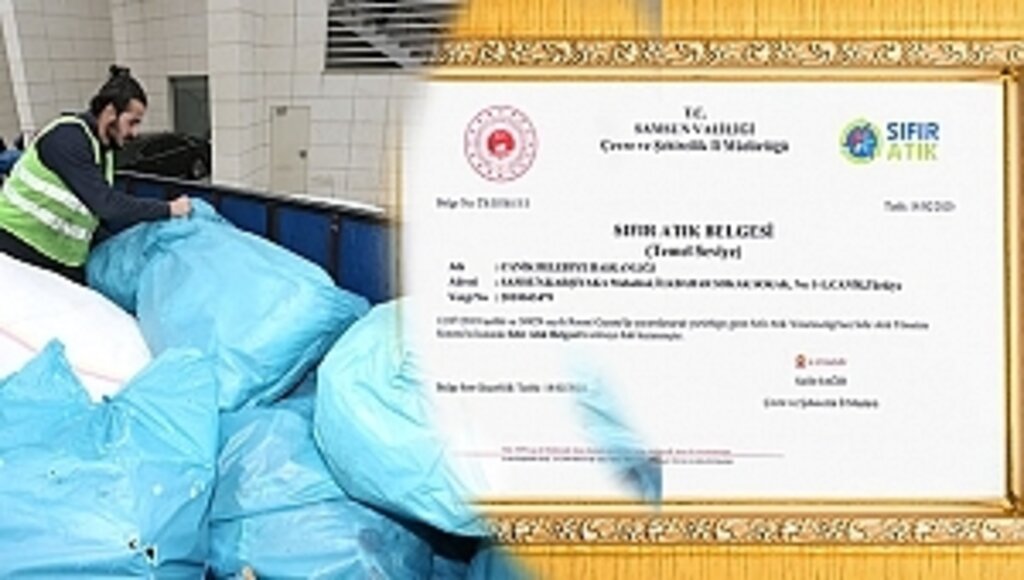 Canik Belediyesi'ne Sıfır Atık Belgesi