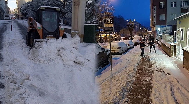 İlkadım Belediyesi Kar Teyakkuzunda