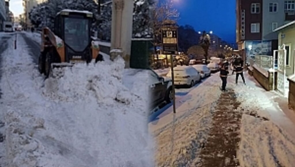 İlkadım Belediyesi Kar Teyakkuzunda