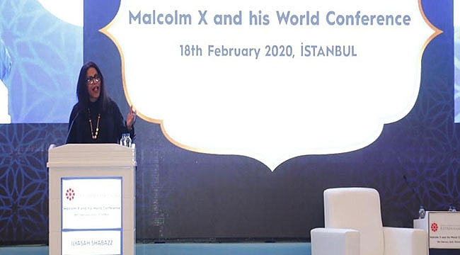 Malcolm X'in Kızı İlyasa Şahbaz İletişim Başkanlığınca Düzenlenen Konferansta Konuştu
