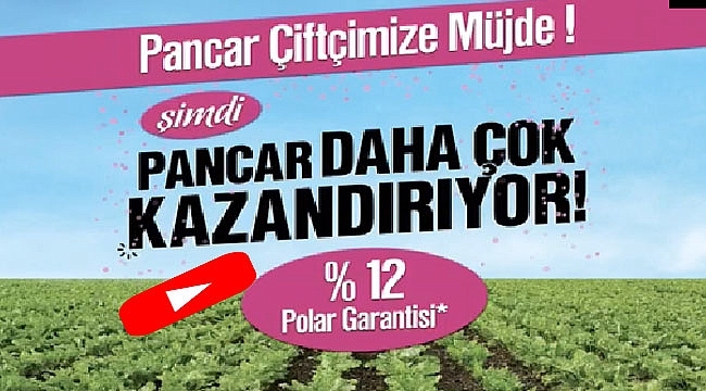 Pancar Çiftçisine Müjde!