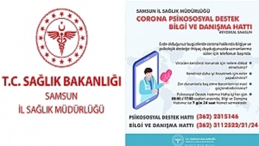 Corona Pisikososyal Destek ve Corona Bilgi Danışma Hattı Devreye Girdi!...