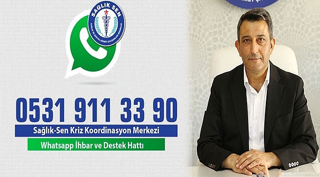 Sağlık-Sen'den Kriz Koordinasyon Merkezi