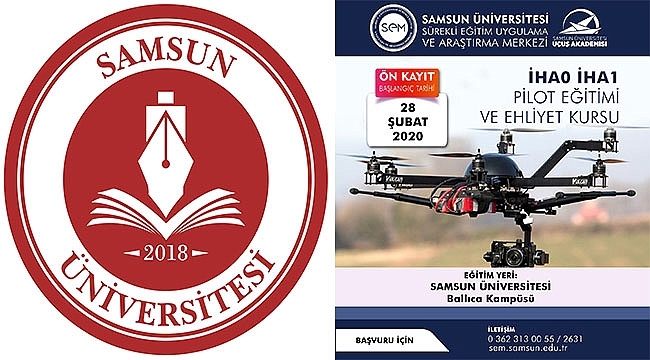 Samsun Üniversitesi'nden İHA Pilotluğu Eğitimi