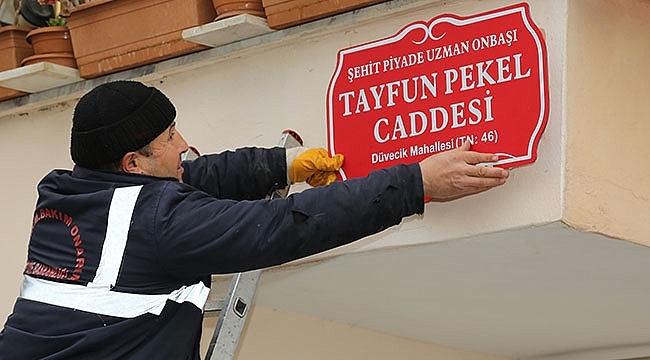 Şehit Tayfun Pekel'in İsmi Canik'te Yaşıyor