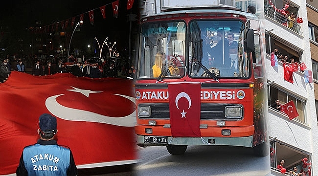 Atakum Balkonlarında 23 Nisan Coşkusu