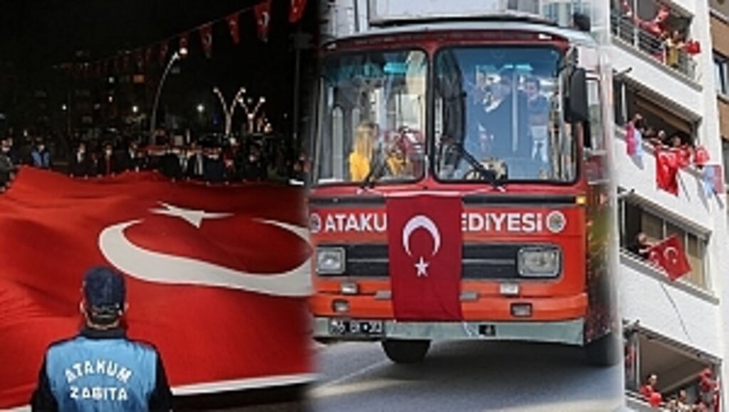 Atakum Balkonlarında 23 Nisan Coşkusu