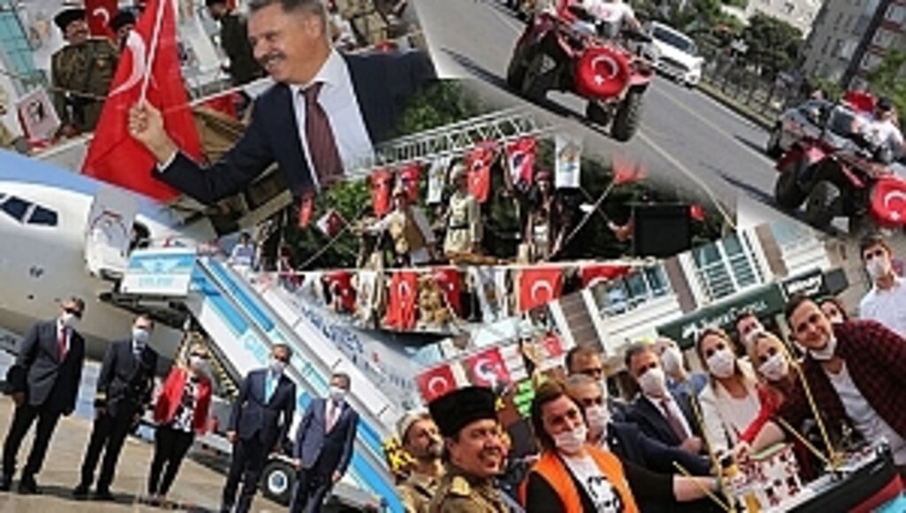 Atakum'un Cadde ve Sokaklarında Coşku Dolu 19 Mayıs Kutlaması