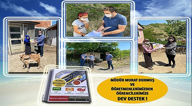 Müdür ve Öğretmenlerden Öğrencilerine Dev Destek!