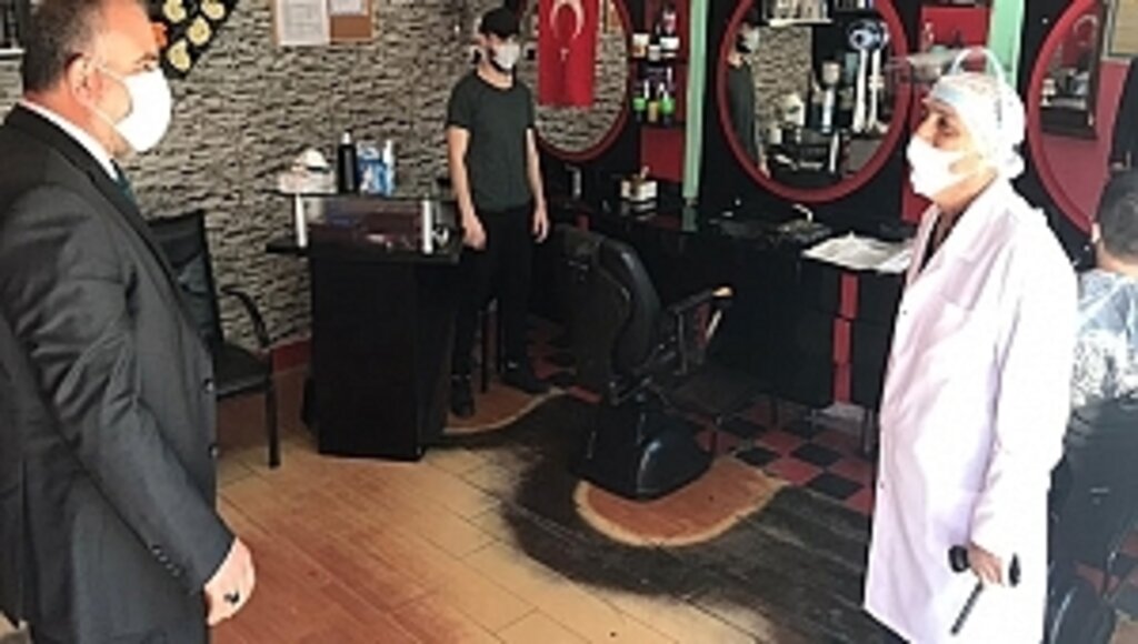 Sandıkçı'dan Berber ve Kuaför Esnafına Ziyaret