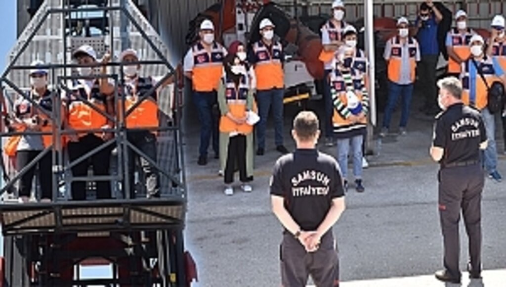 Samsun İtfaiyesi'nden AFAD Gönüllüleri'ne Eğitim