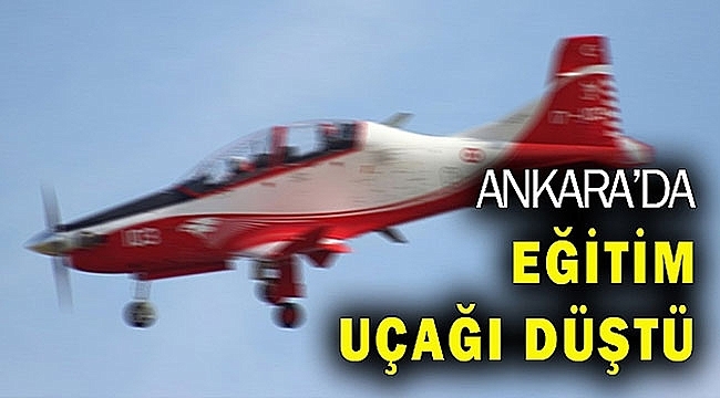 Ankara'da Eğitim Uçağı Düştü