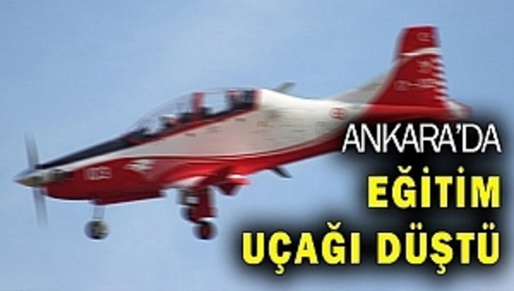 Ankara'da Eğitim Uçağı Düştü