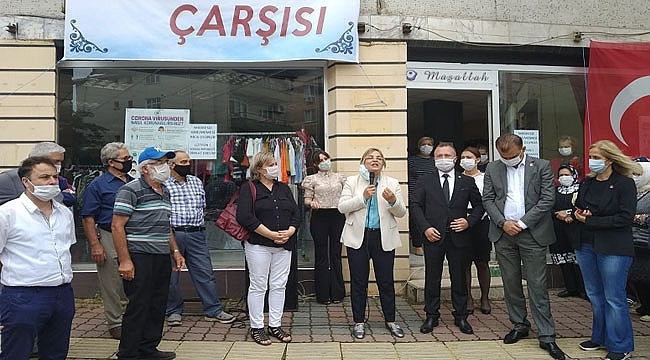 CHP İl Örgütü Hayır Çarşılarının 3. Sünü Terme'de Açtı