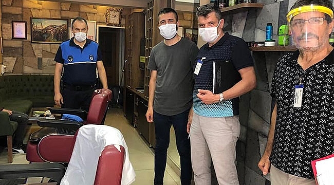 İlkadım'da Berber ve Güzellik Salonlarına Sıkı Denetim