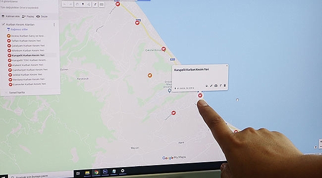 Kurban Kesim Yerleri Dijital Haritada Toplandı