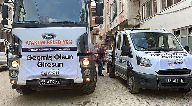 Atakum Belediyesi'nden Giresun'a Yardım Eli 