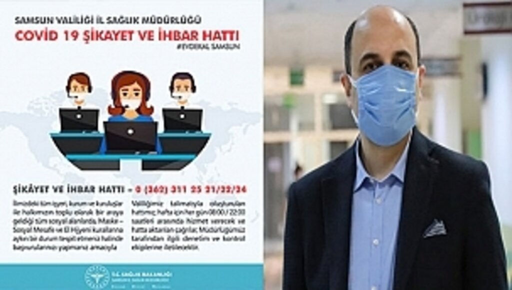 COVİD -19 Şikâyet ve İhbar Hattı Hizmete Girdi