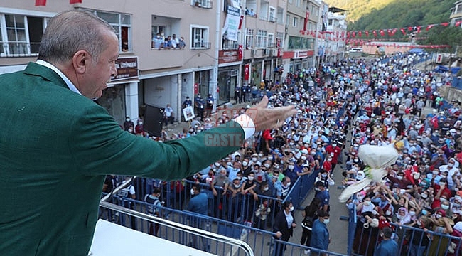 Cumhurbaşkanı Erdoğan Giresun'da