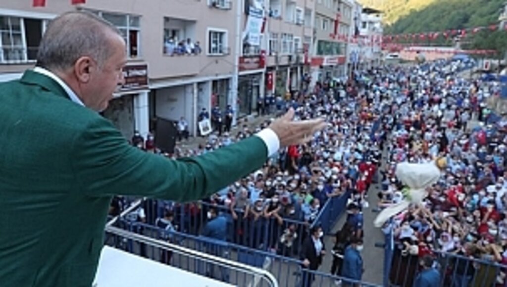 Cumhurbaşkanı Erdoğan Giresun'da