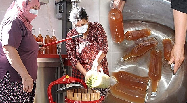 Elazığ'da, Koruk Suyundan Antioksidan Şifa 