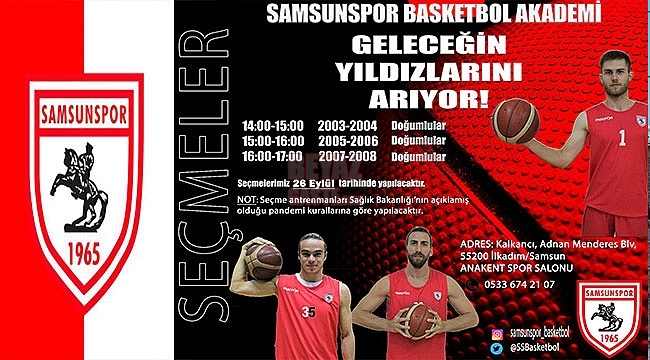 Basketbol Akademimiz De Seçmeler Cumartesi Günü Başlıyor