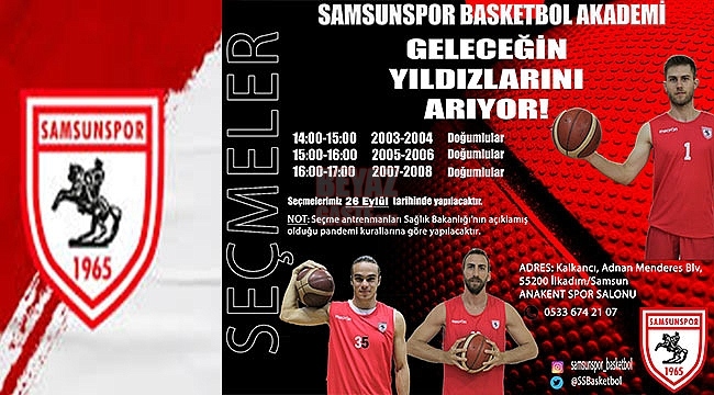 Basketbol Akademimiz Geleceğin Yıldızlarını Arıyor