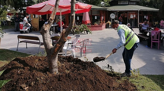 Büyükşehirden Sakatlar Derneği Bahçesine Çevre Düzenlemesi