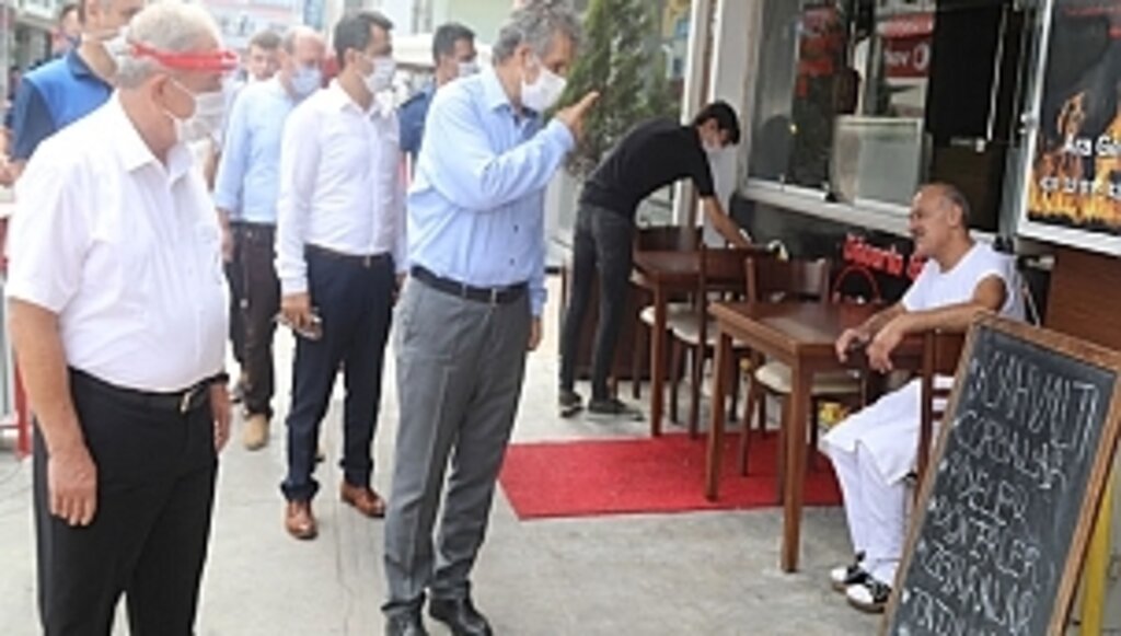 Kaymakam Keklik Ve Başkan Demirtaş Koronavirüs Denetiminde