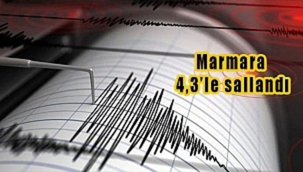Marmara Denizinde Korkutan Deprem!