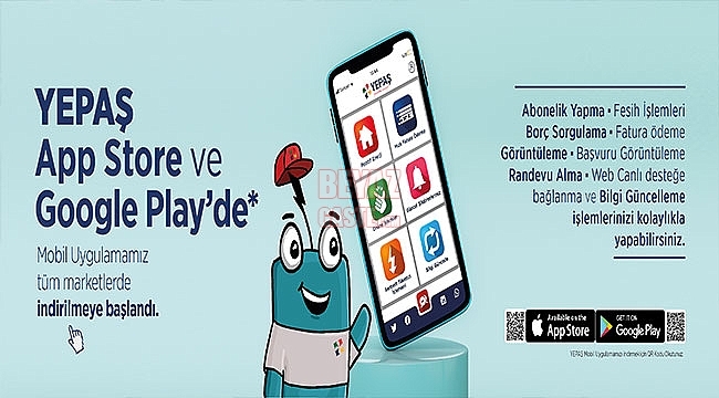 YEPAŞ Mobil Uygulama App Store ve Goole Play'de!