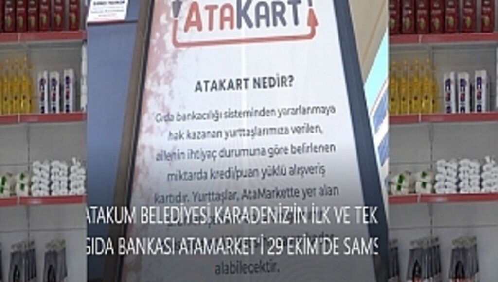 Atakum Belediyesinden Gıda Bankası 'Atamarket'