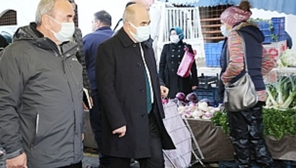 Atakum'da Pazar Yerine Pandemi Denetimi