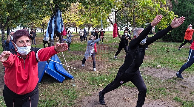 Büyükşehir'den Sosyal Mesafeli Sabah Sporu