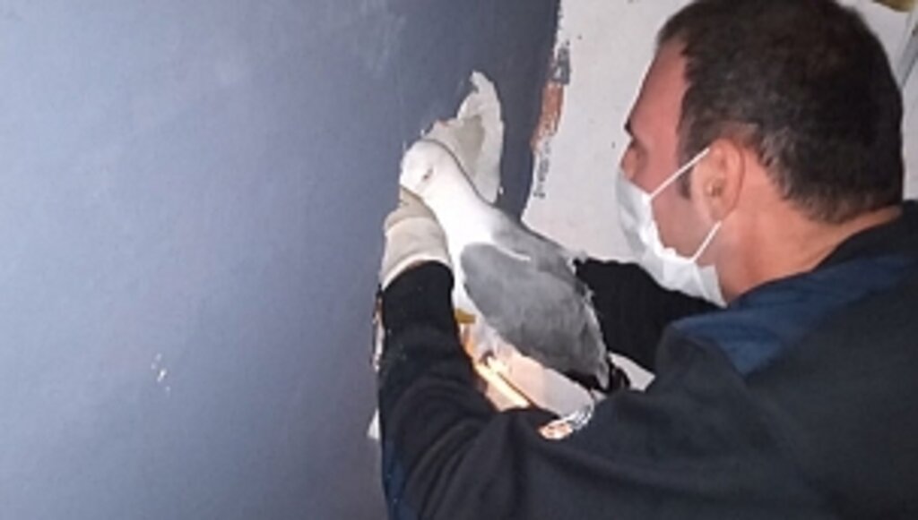 İtfaiye Duvara Delik Açarak Kurtardı!