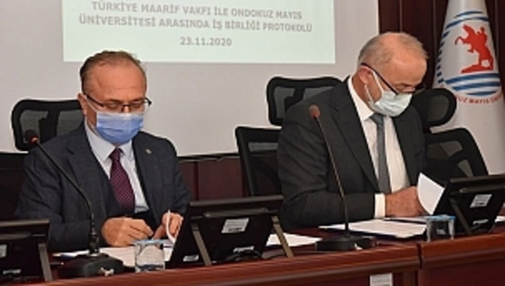 OMÜ ile Türkiye Maarif Vakfı Arasında İş Protokolü İmzalandı