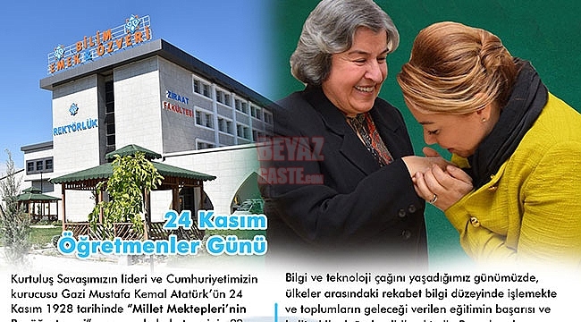 Rektör Karabulut'tan Öğretmenler Günü Mesajı