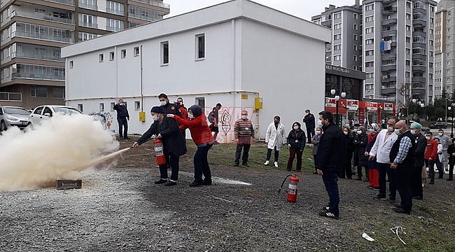 Samsun İtfaiyesinden Eğitim Ve Tatbikat