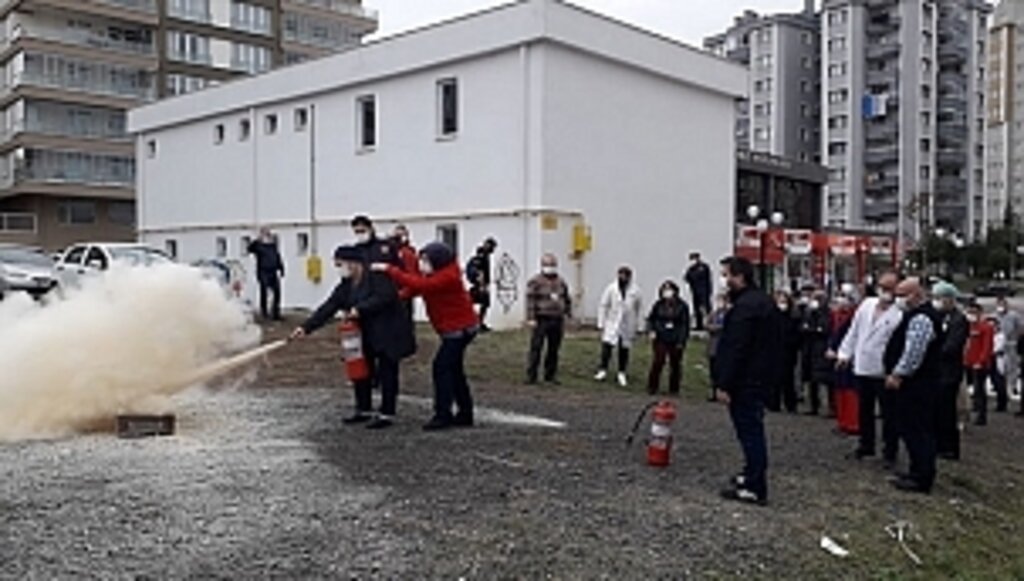 Samsun İtfaiyesinden Eğitim Ve Tatbikat