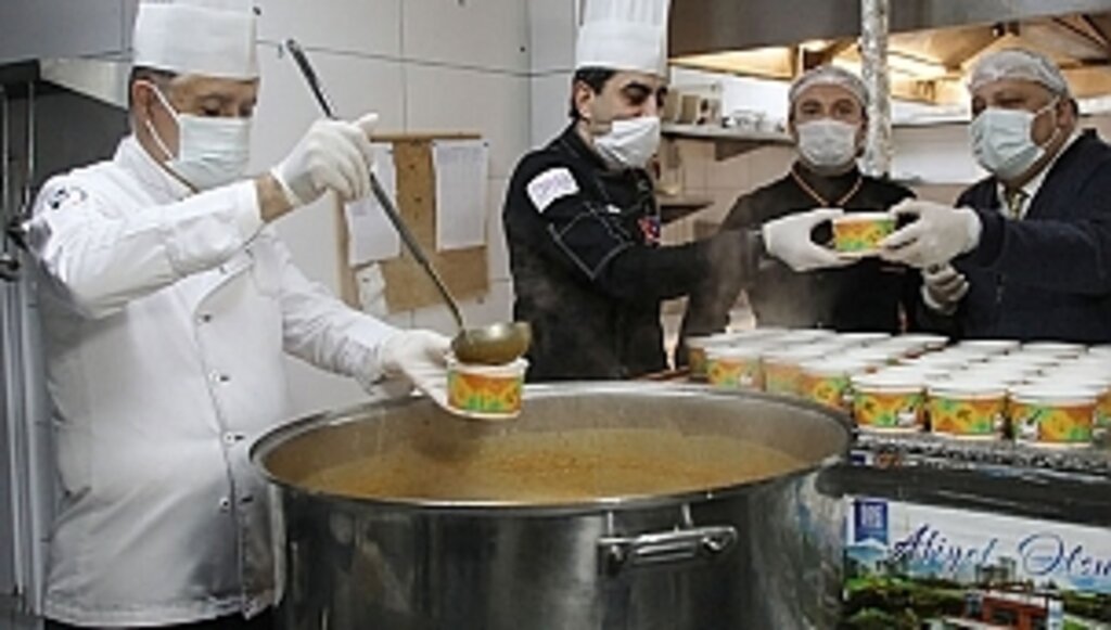 36 günde 1373 hane ve 3790 hastaya yemek desteği