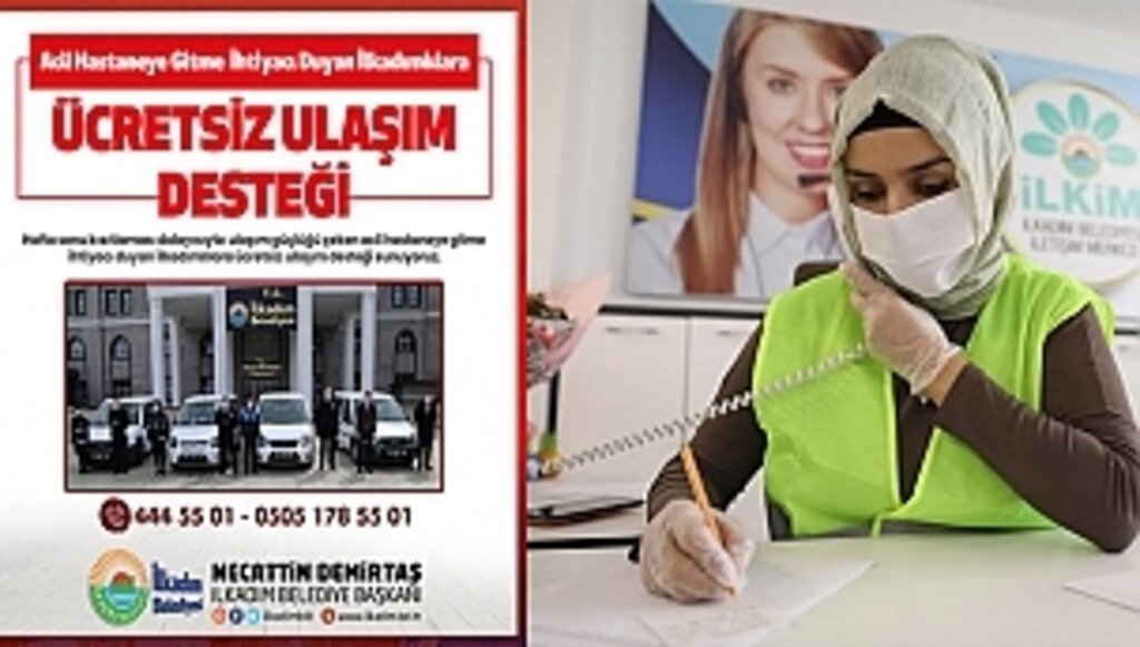 Hastaneye Gidecek Vatandaşlara Ücretsiz Ulaşım Desteği