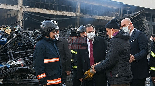 Başkan Demir, Yangın Bölgesinde
