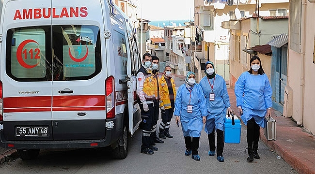 Samsun'da 85 Yaş Üstü Vatandaşların Aşı İşlemine Başlandı!...